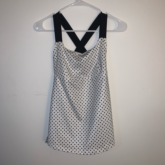 lululemon athletica Tops - Lululemon black & white polka dot tank